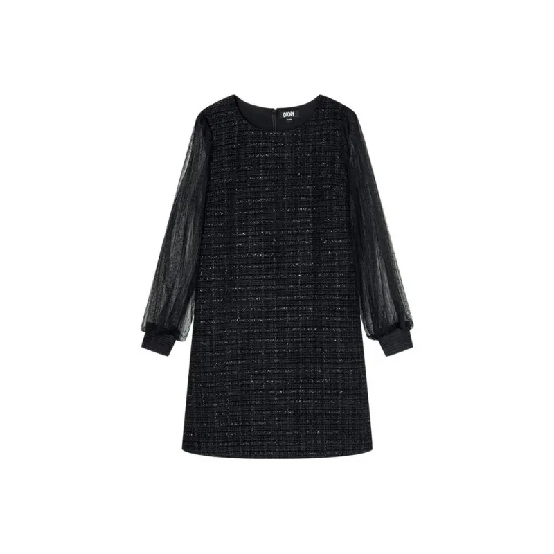 DKNY Long-Sleeved Dresses Women's Black-0