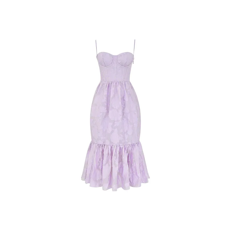 HOUSE OF CB MIRA Slip Dresses Women's Orchid/Multicolor-5
