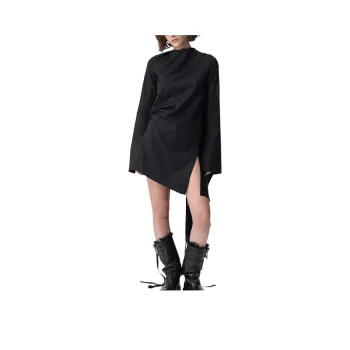 Ann Demeulemeester Long Sleeved Dress Women's Black