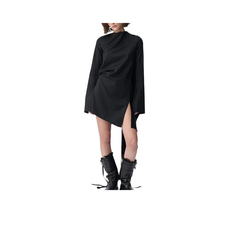 Ann Demeulemeester Long Sleeved Dress Women's Black-0