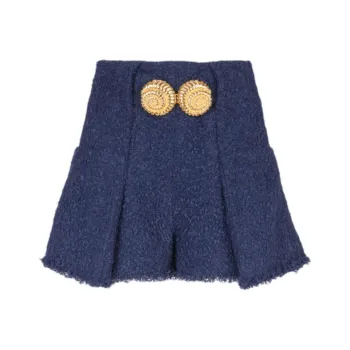 BALMAIN Casual Shorts Women's Marine Blue