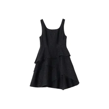 SOON FLOWER Slip Dresses Women's Black