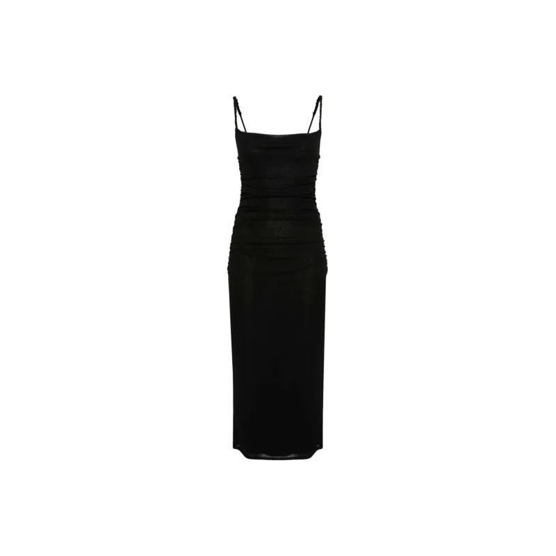NANUSHKA Alexa Ruched Midi Dres-0