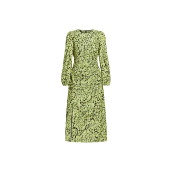 THE SEA LIFE Long Sleeved Dress Women's Lime Green