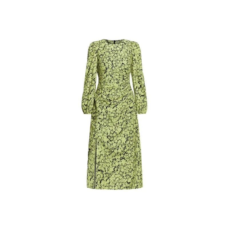 THE SEA LIFE Long Sleeved Dress Women's Lime Green-0