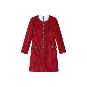 PSALTER Long Sleeved Dress Women's Maroon