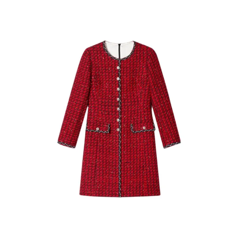 PSALTER Long Sleeved Dress Women's Maroon-0
