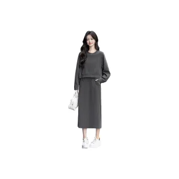 Cypress House Long Sleeved Dress Women's Dark Gray
