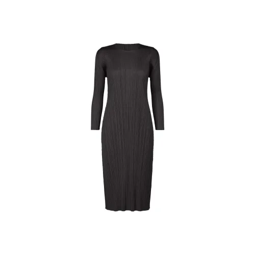 PLEATS PLEASE ISSEY MIYAKE FW24 Long Sleeved Dresses Women's Black
