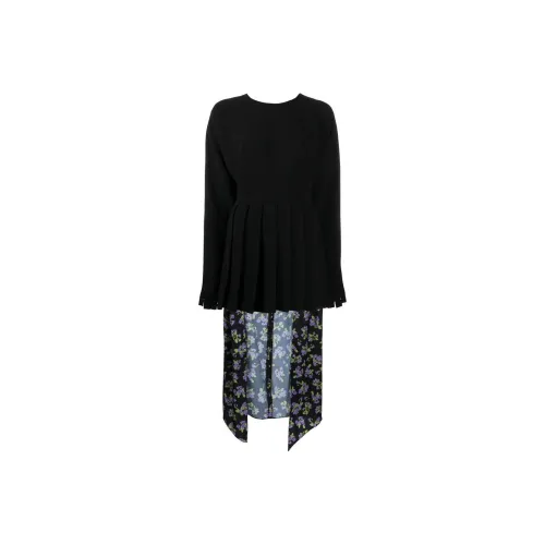 NATASHA ZINKO Combo Knife Pleat Dress