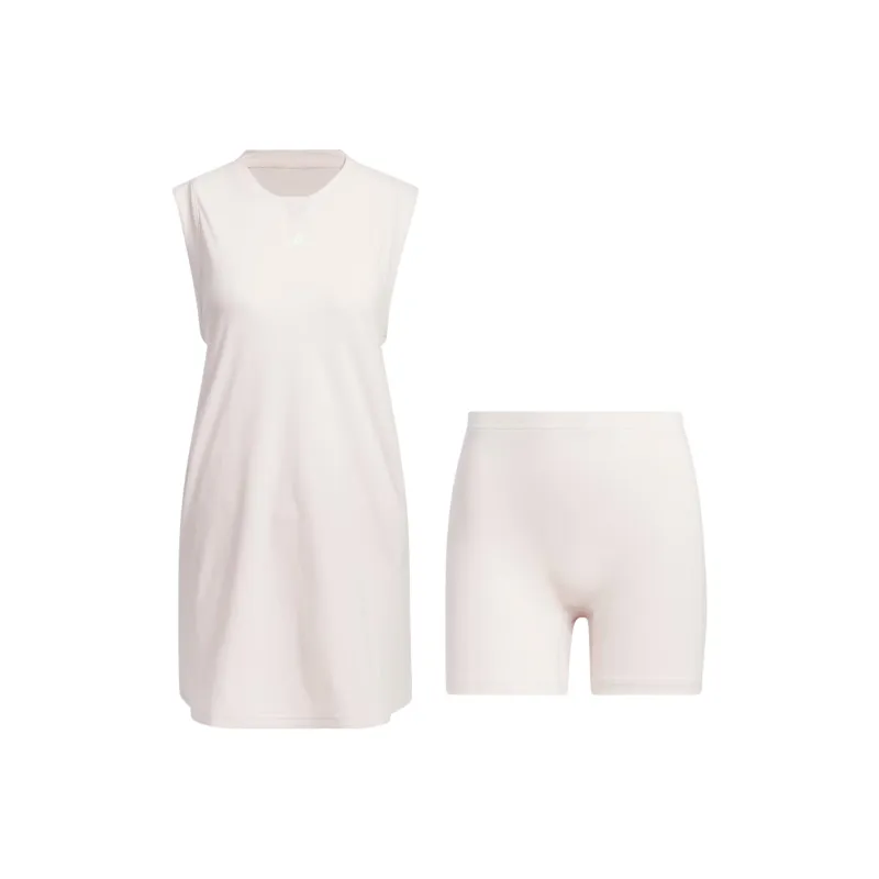 Adidas Ultimate365 Twistknit Dress Sleeveless Dress Women's Light Pink-0
