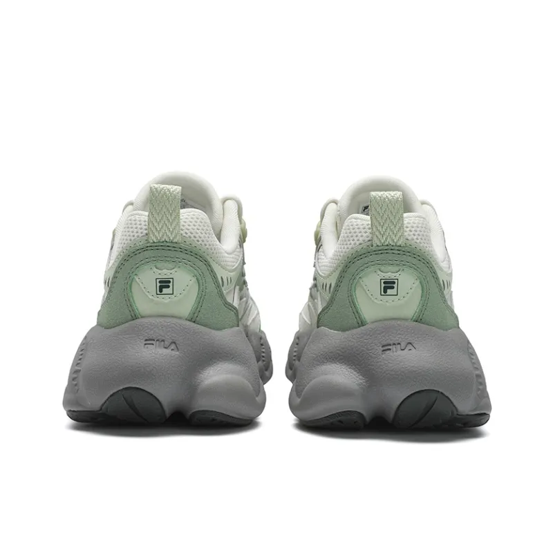FILA Fern 2 Fern Sneakers 2.0 Abrasion Resistant, Lightweight, And Breathable Low Top Casual Shoes Women's White Green-3