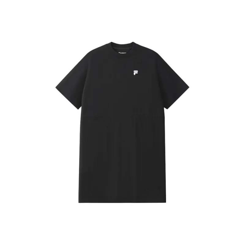 FILA FUSION QR Short Sleeved Dress Women's Jet Black BK-0