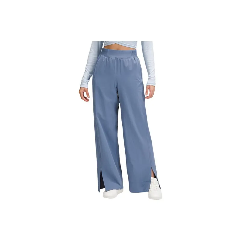 Lululemon Stretch Woven Wide Leg High Rise Pants Asia Fit Knitted Sports Pants Women's-4