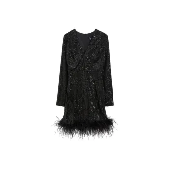 Bebe Long Sleeved Dresses Women's Black