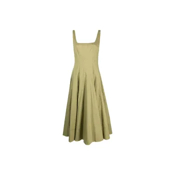 Staud Slip Dresses Women's Khaki