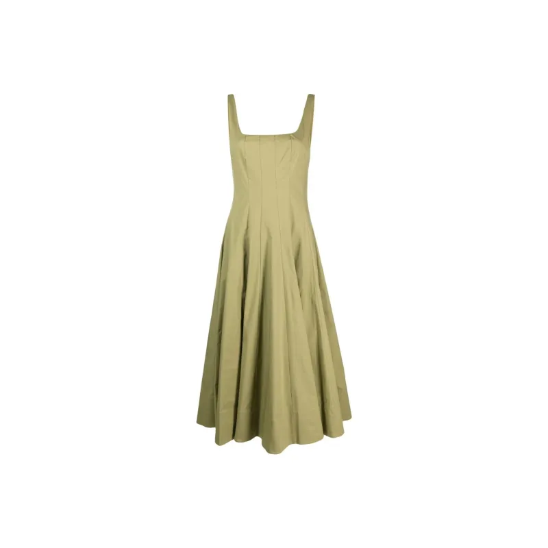 Staud Slip Dresses Women's Khaki-0