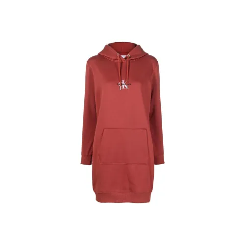 Calvin Klein Jeans Chest-logo Hoodie Dress