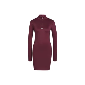 Adidas Long Sleeved Dresses Women's Red