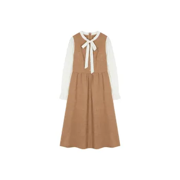 XWI Long Sleeved Dresses Women's Khaki