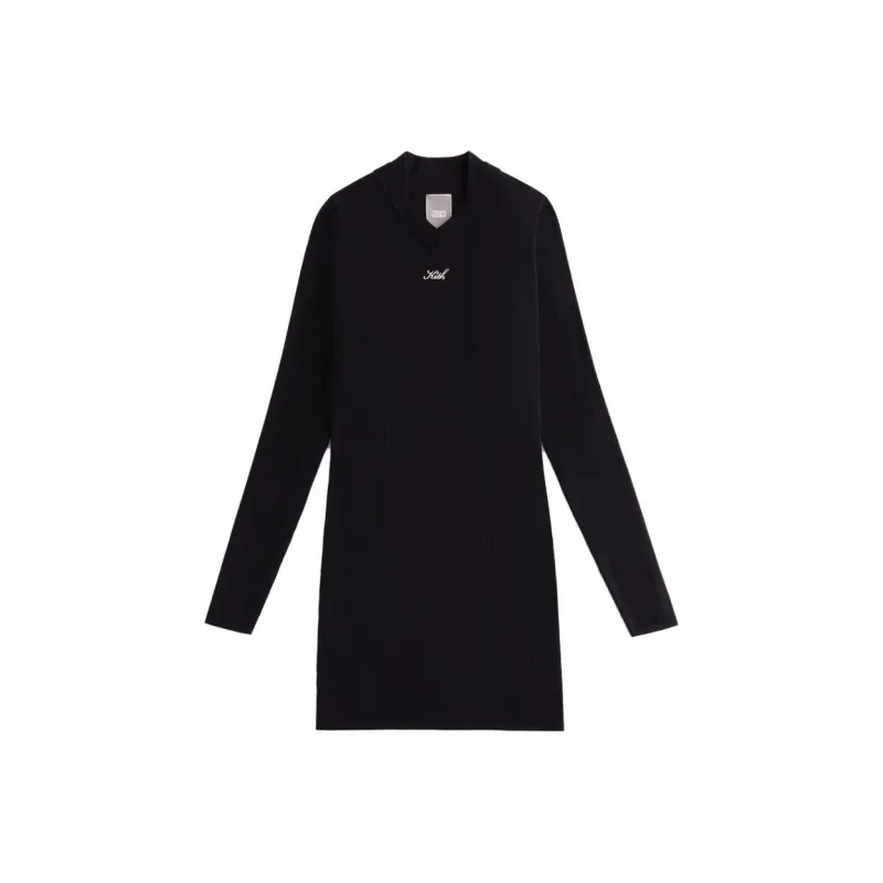 KITH Women's AW23 Fall/Winter Collection Long-Sleeved Dresses Women's Black-0