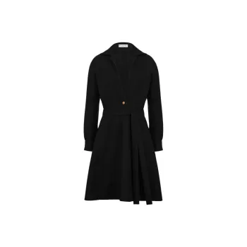 DIOR Long Sleeved Dresses Women's Black