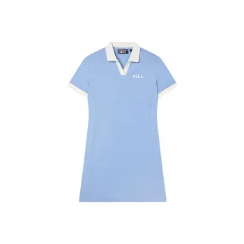 FILA Short-Sleeved Dresses Women's Cloudy Mountain Blue