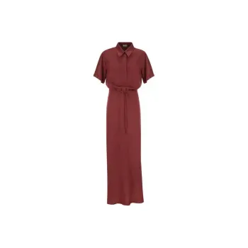 Brunello Cucinelli Drawstring Waist Maxi Dress