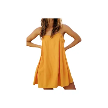 FREE PEOPLE Struttin' Mini Dress Slip Dresses Women's Zinnia/Daylily