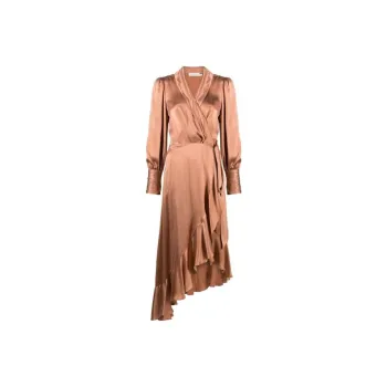 Zimmermann Ruffle-hem Silk Dress