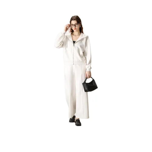 FENHONGMALI Casual Suit Women's White