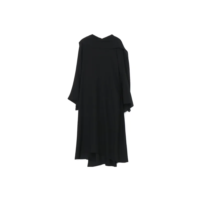 Yohji Yamamoto Long Sleeved Dresses Women's Black-0