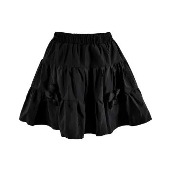 CLOUD SEASON Cropped Skirt Women's Black