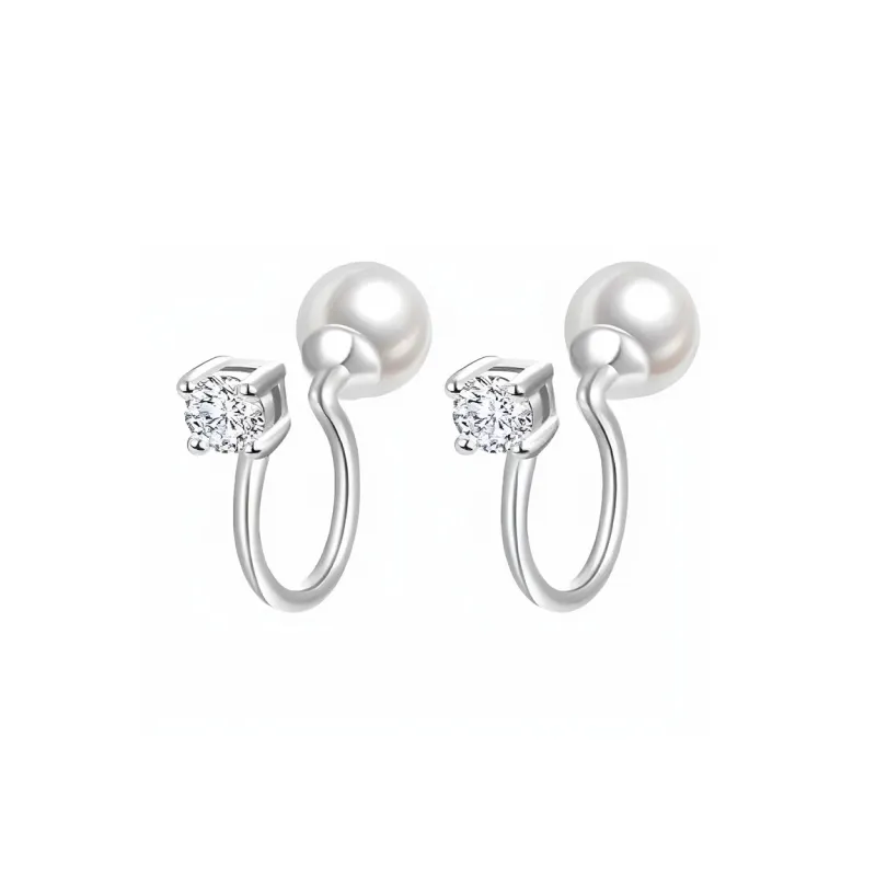 CENTURY&KINDLE S925 Silver Clip On Earrings Women's-0