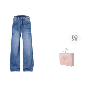 ZAZN Jeans Women's Bamboo Blue With Shopping Bag