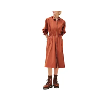 HERMES FW24 Long Sleeved Dress Women's Orange