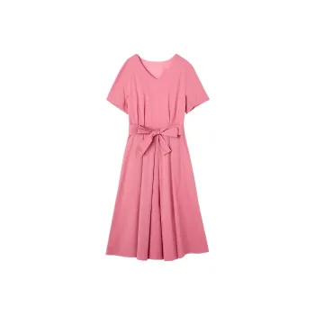 Dme Short Sleeved Dresses Women's Exquisite Red