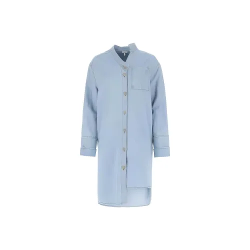 LOEWE Long Sleeved Dresses Women's Blue