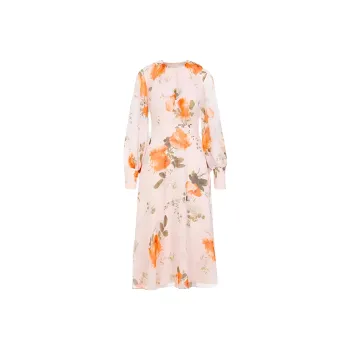 Erdem Floral print Silk Midi Dress