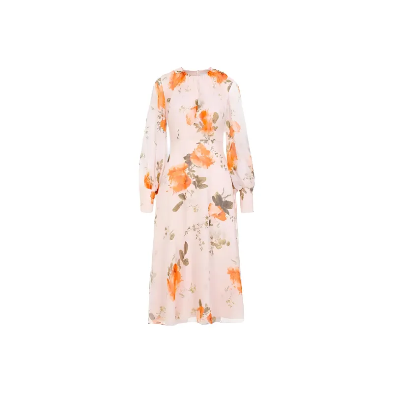 Erdem Floral print Silk Midi Dress-0