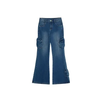 BETTERSAY Cargo Pants Women's Denim Blue