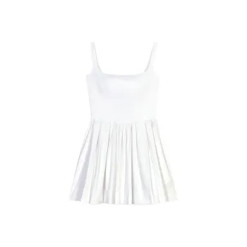 Maje Pleated Sleeveless Mini Dress