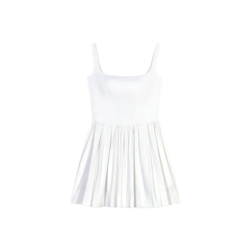 Maje Pleated Sleeveless Mini Dress-0