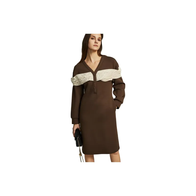 ELLE Long Sleeved Skirt Winter Women's-0
