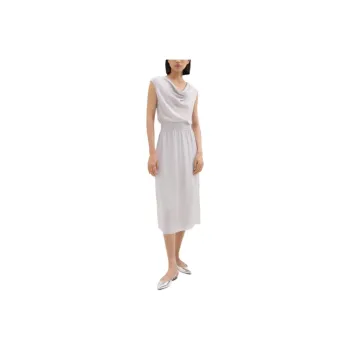 THEORY Sleeveless Dress Women's Silver White