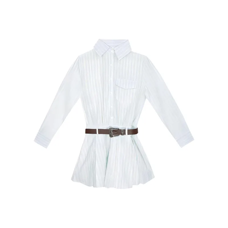 PAZZO Long Sleeved Dress Women's Stripes-0