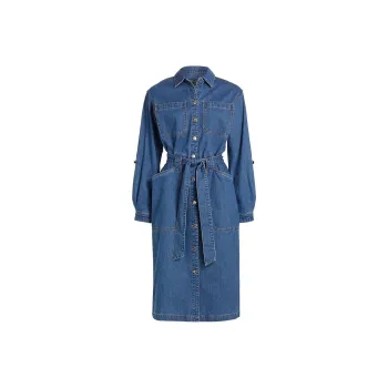 Veronica Beard Evelyn Chambray Dress