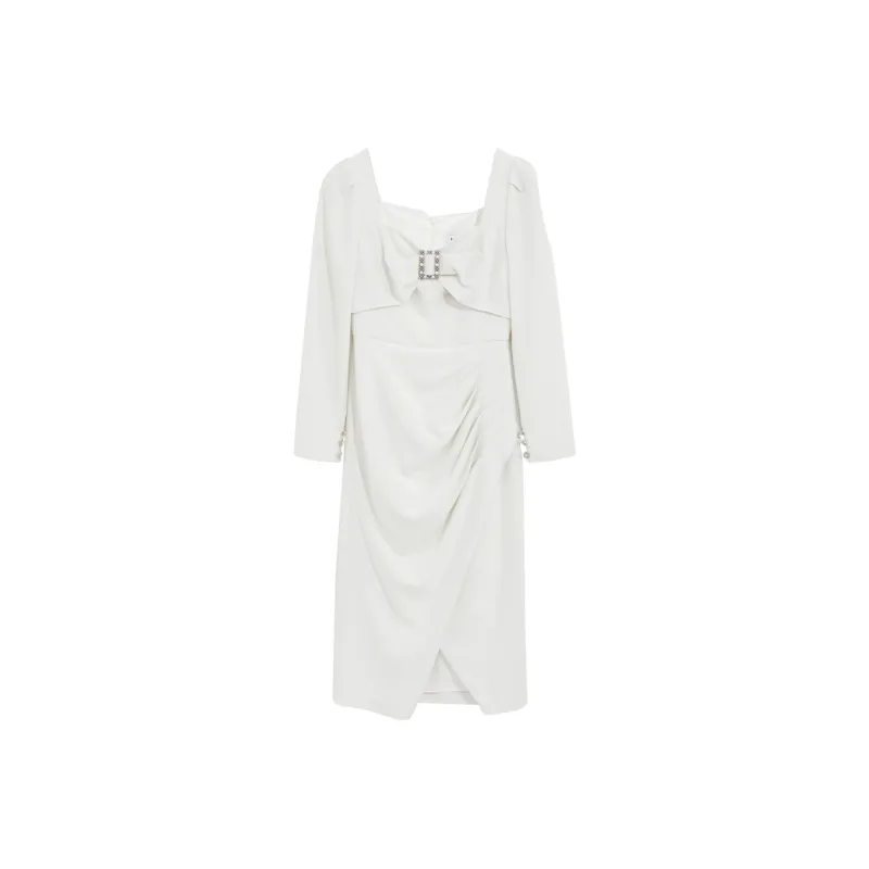 Bebe Long Sleeved Dresses Women's-1