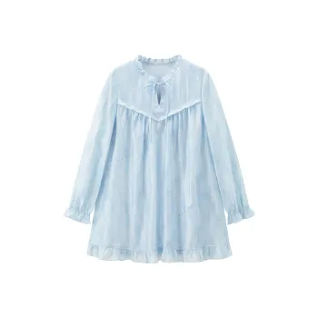 LEDIN Long Sleeved Dress Women's Ice Dew Blue