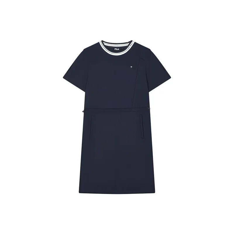 FILA Short Sleeved Dresses Women's Dark Blue-0